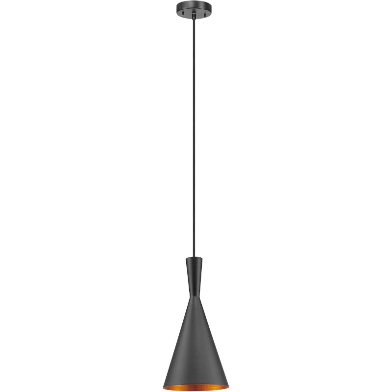 Matte Black Gold Interior Pendant Light