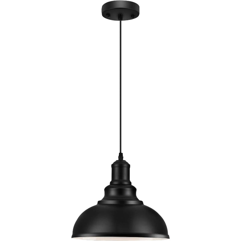 Vintage Black Metal Pendant Light