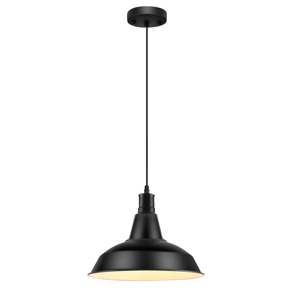 Vintage Black Metal Pendant Light