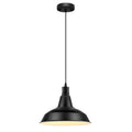 Vintage Black Metal Pendant Light