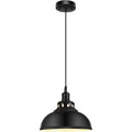 Black Metal Farmhouse Pendant Light