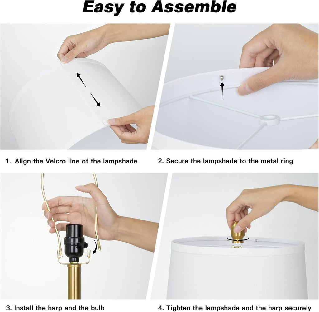 Touch Dimmable Gold Table Lamps Set