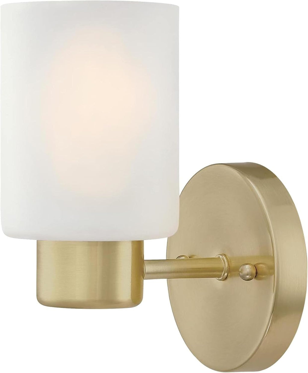 Brushed Nickel Glass Wall Light Fixture