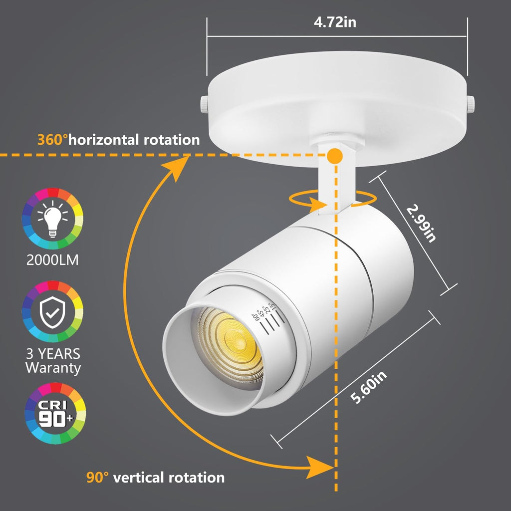 Zoomable Indoor LED Ceiling Spot Lights