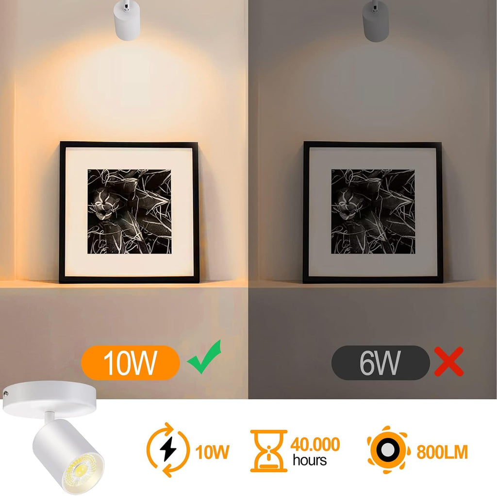 Dimmable Flush Mount LED Ceiling Spotlight