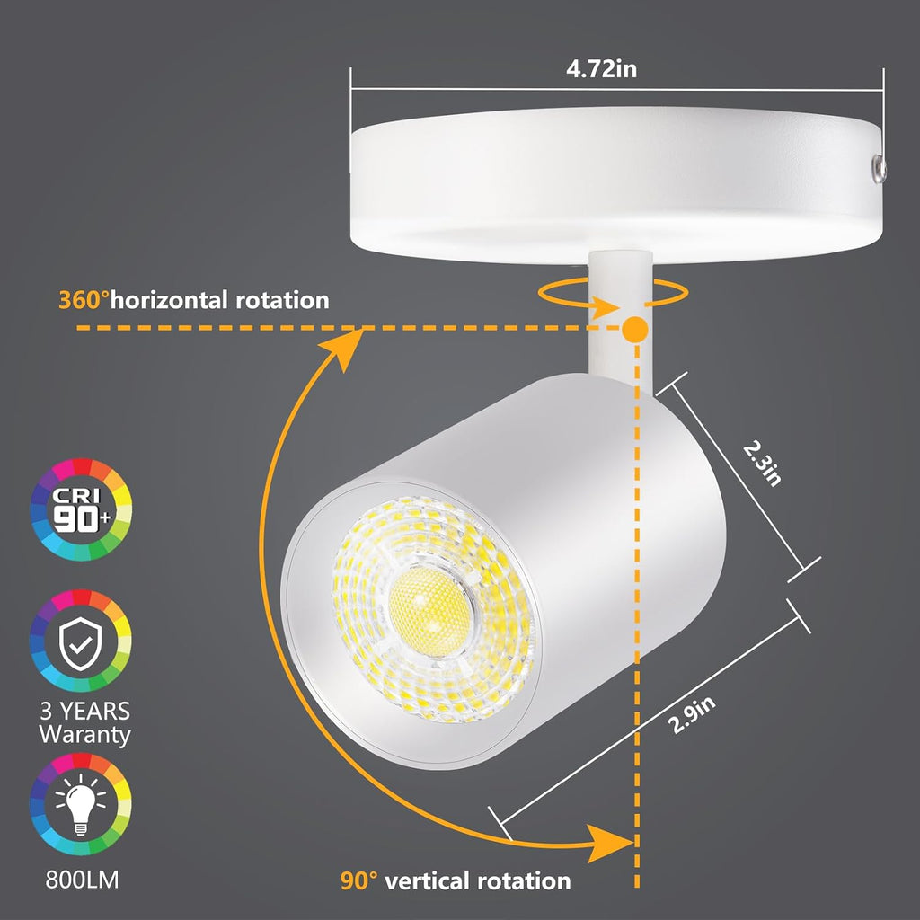 Dimmable Flush Mount LED Ceiling Spotlight