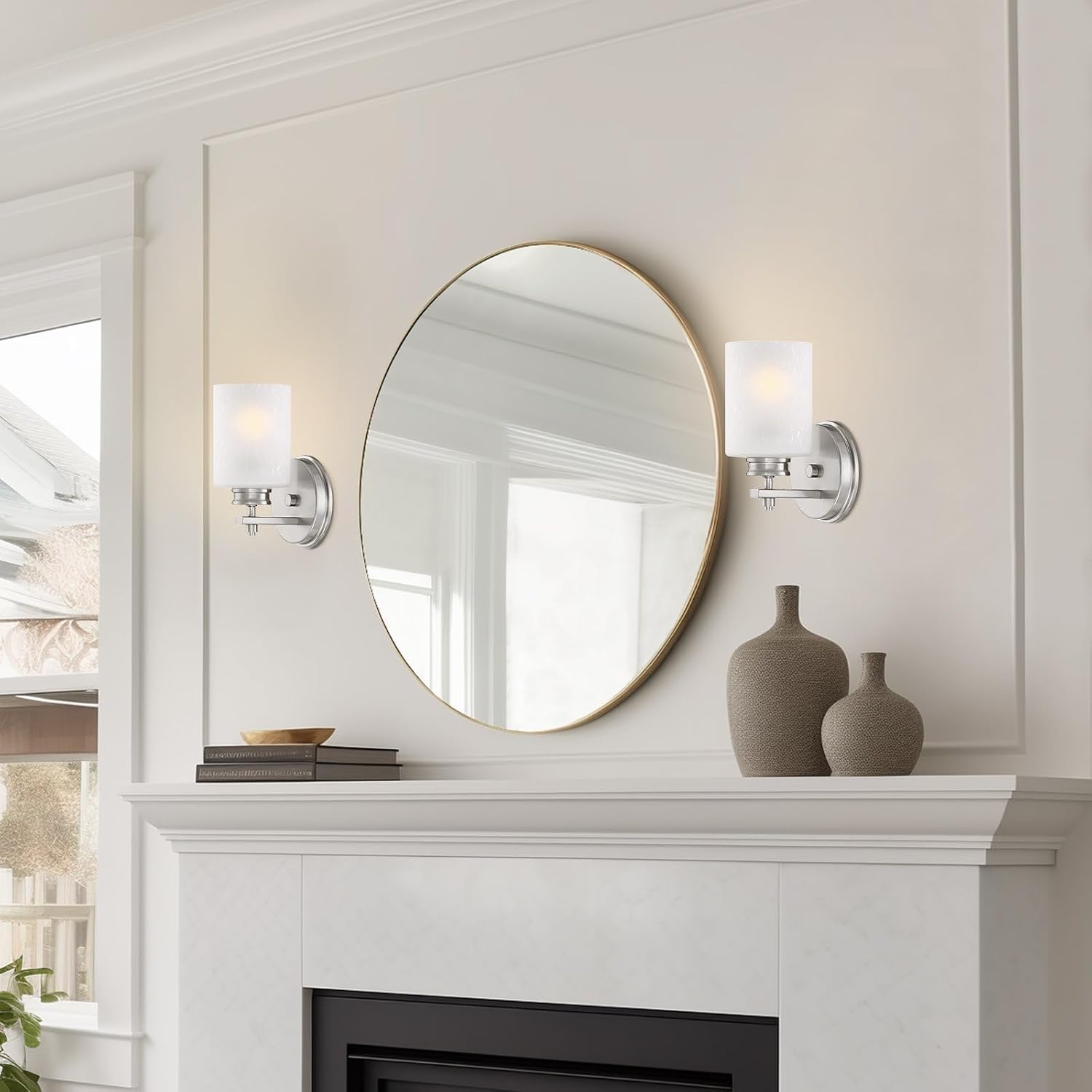 Modern Industrial Bathroom Wall Sconce