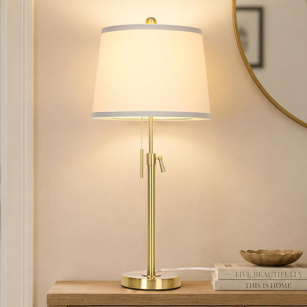 Adjustable Gold Brass Table Lamp