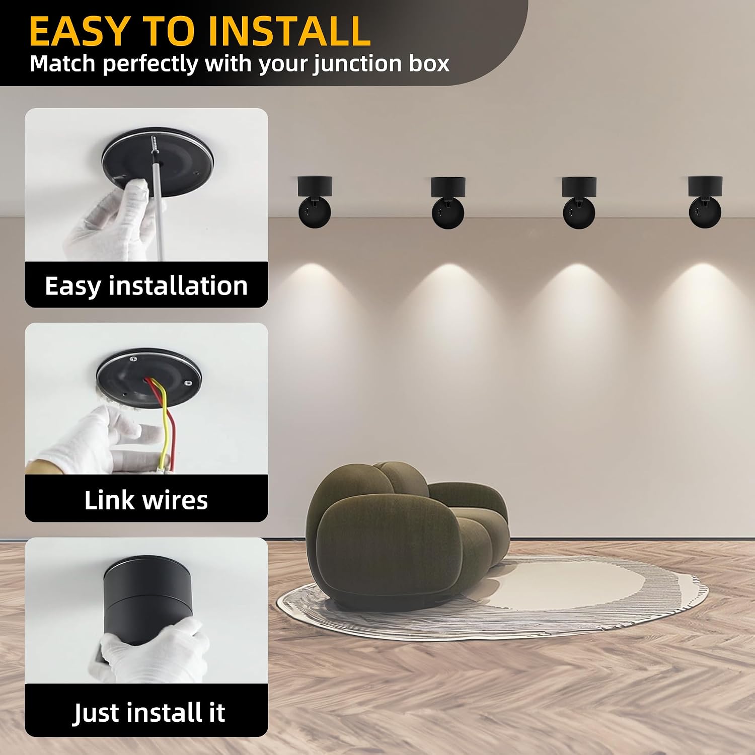 Indoor Directional LED Ceiling Spotlight