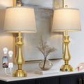 Dimmable Gold USB Table Lamps Set