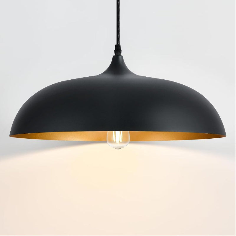 Black Gold Iron Pendant Light Fixture