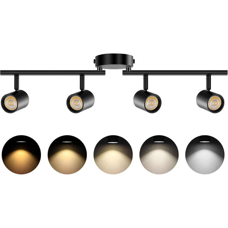 Black LED Ceiling Track Lighting Fixtures